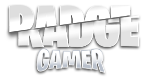 Radge gamer text logo